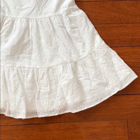 🎉HP🎉NWT Gymboree Girls White Eyelet Dress - M7/8 - Picture 3 of 6